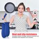 thumbnail image 4 of Accesorios de Cocina Bewildely 4 unids/set Silicona Resistente al Calor Negro Rojo Azul, 4 of 6