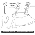 thumbnail image 5 of CZC AUTO Universal Solid Core Anti-rattle Clamp For 2 Inch Hitch Heavy Duty, 5 of 6