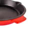 thumbnail image 6 of BergHOFF Neo 3pc Cast Iron Fry Pan & Grill Pan Set with Slotted Steak Press, Red, 6 of 10
