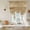 Brown, variant on Light Brown Wood Grain Tie Up Curtains for Windows, Adjustable Balloon Window Shades, Western Farmhouse Barn Door Kitchen Window Treatments Adjustable Roll Up Curtain for Basement/Nursery 52"x45"