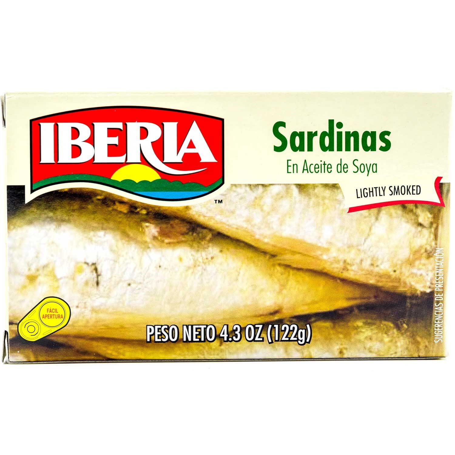Iberia Lightly Smoked Sardines in Soybean Oil, 4.3 oz