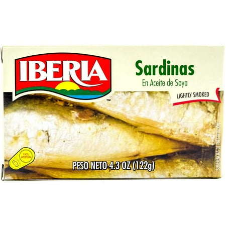 UPC 075669109814 product image for Iberia Lightly Smoked Sardines in Soybean Oil, 4.3 oz | upcitemdb.com