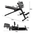 thumbnail image 3 of Banco Plegable Costway Multiuso para Fuerza Negro 129 x 50 x 100 cm, 3 of 10