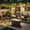 Black, variant on Ovios 7 Pieces Patio Furniture Conversation Set, Wicker Rattan Outdoor Sectional Sofa with Fire Pit Table and Smart Lighted Table, Black
