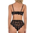thumbnail image 4 of Tbopshirt Lingerie for Women,Womens Lingeries Set Women's Lace Fashion Gathered Thin Wireless Bra Set Lingerie Underwear Pajamas Set,Valentines Day Gift for Her, 4 of 5