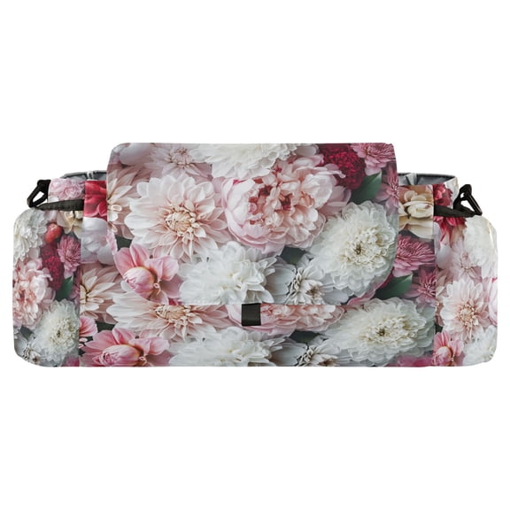 DIXRUYEE Stroller Organizer Blossoms in Soft Focus Printed