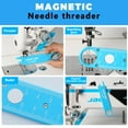 thumbnail image 6 of 3-in-1 Needle Threader with Magnifier, Magnetic Needle Case & Built-in Ruler, Easy Threading Sewing Tool for Hand & Machine Needles- 10PCS, 6 of 6