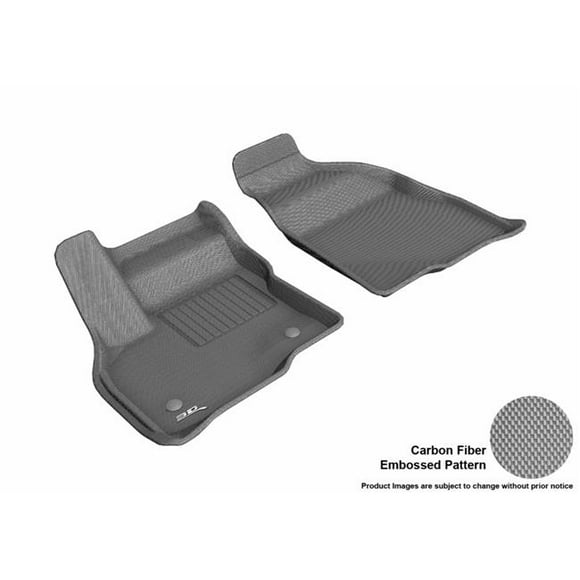 3D MAXpider L1CH08711501 Kagu R1 Floor Mat for 2017-2019 Chevrolet Bolt EV&#44; Gray