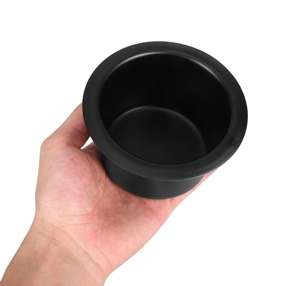 Minkissy Set of 2 Stainless Steel Black Car Cup Holders, Drink Holders Accessory for Adults, Vehicle Organizer