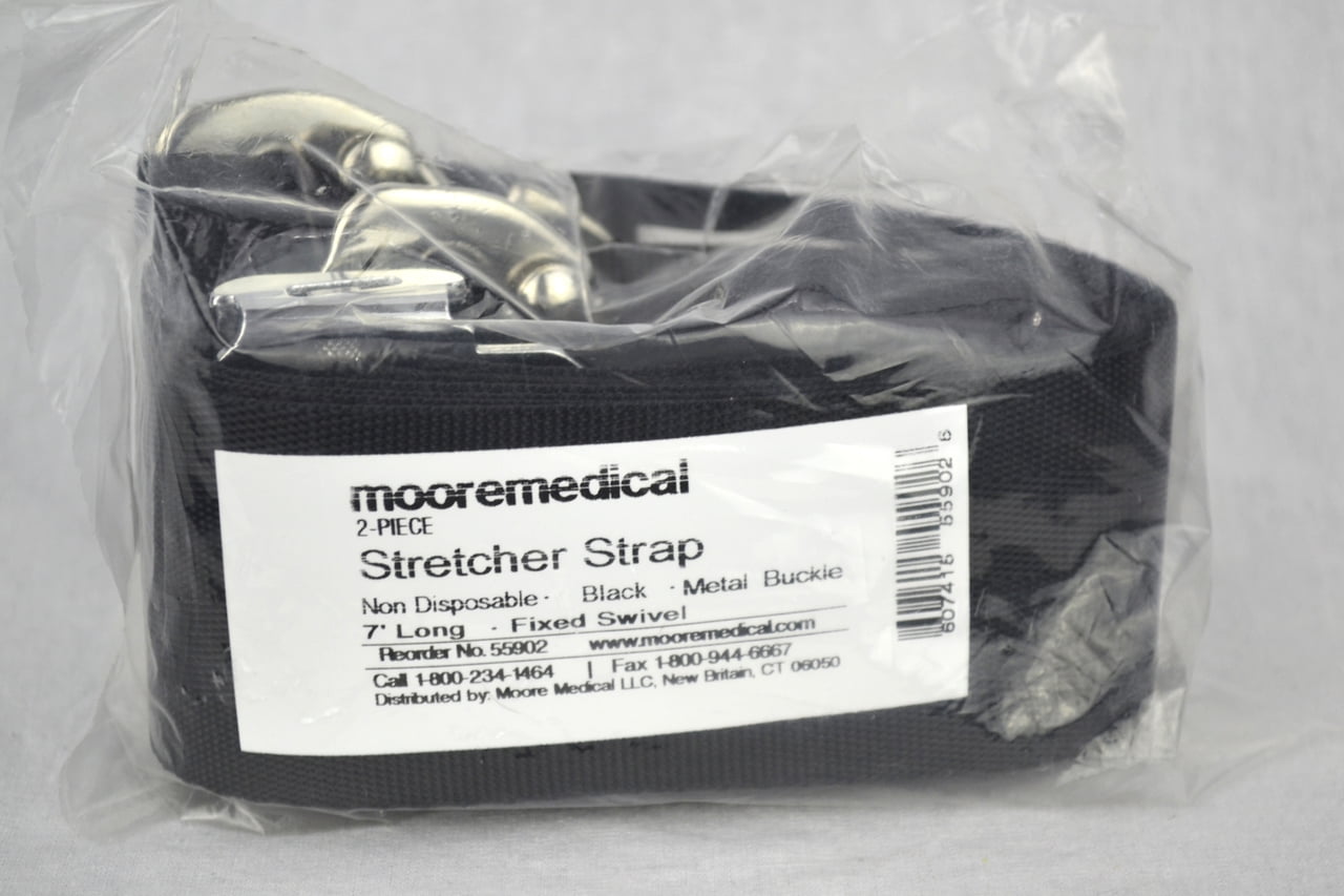 Each Moore Medical Stretcher//backboard Straps Disposable 5 2-piece White
