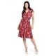 thumbnail image 5 of Vestido estampado flores Roman Fashion /Juvenil, 8867-13 (Vino flores) vino EG, 5 of 5