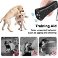thumbnail image 3 of Dispositivo de entrenamiento de mano con doble bocina y ultrasonidos para disuadir los ladridos de perros en exteriores, color negro, 3 of 5