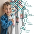 thumbnail image 3 of Blackout Kids Curtains,Multicolor Ethnic Geometric Border Pattern Childrens Insulated Curtains Set Of 2,Bedroom Essentials,Toddler Room Decor 52x63in(132x160cm), 3 of 5