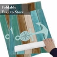 thumbnail image 6 of Nautical Coastal Anchor Compass Placemats Set of 6,Wipeable Washable Table Mats for Dining Tables, Vintage Colorful Wooden Board Place Mats for Kitchen Event Party Tabletop Decor, 6 of 9
