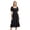 Black, variant on CIENVNSTG Summer Dresses For Women 2026 Square Neck Puff Sleeve Smocked Waist Midi Dress Ruffle Hem A Line Casual Summer Sundress Black L
