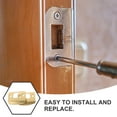 thumbnail image 4 of 2 Pcs Door Lock Plate Side Board Gate Knob Strike Deadbolt Cover Reinforcement Plates Installation Kit Front Metal, 4 of 6