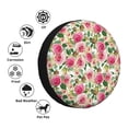 thumbnail image 4 of Fotbe Rose Flowers Funda de Llanta de Repuesto con Estampado, Engrosada, Ajuste Universal para Jeep, Remolque, RV, SUV, Camión-17 inch, 4 of 6