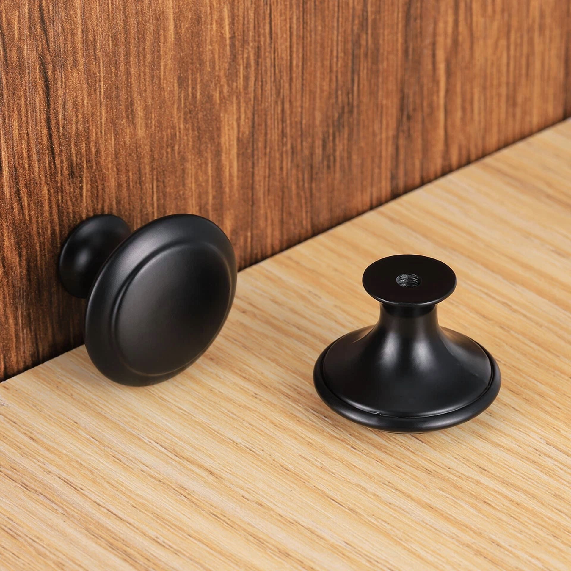 40 Pcs Cabinet Knobs Hardware Bedroom Kitchen Drawer Cupboard Handle Pulls Black