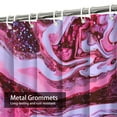 thumbnail image 4 of LALILO Purple Violet Marble Watercolor Shower Curtain, 72x72 in, 12 Hooks, 4 of 6