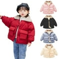 thumbnail image 4 of Generic Toddler Winer Coat Jacket Warm Baby Winter Coats Kids Outerwear Boys Girls for Holiday Winter Party Christmas（5-6 Years Red）, 4 of 4