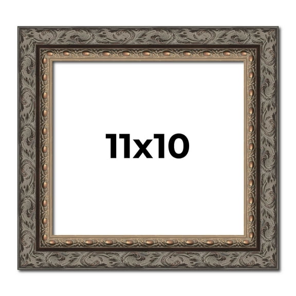 11x10 Frame Black Real Wood Picture Frame Width 2 inches | Interior Frame Depth 0.5 inches | Fitz