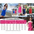 thumbnail image 7 of Oudiya Girls Summer Dress with Shorts Spaghetti Straps Romper Dresses with Pockets for Kids 5-15 Y, 7 of 7