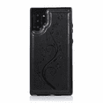 thumbnail image 6 of Asuwish Compatible with Samsung Galaxy Note 10 5G Wallet Phone Case Tempered Glass Screen Protector and Flower PU Leather Credit Card Holder Stand Cell Cover for Note10 Notes 10s Ten Not S10 Black, 6 of 8