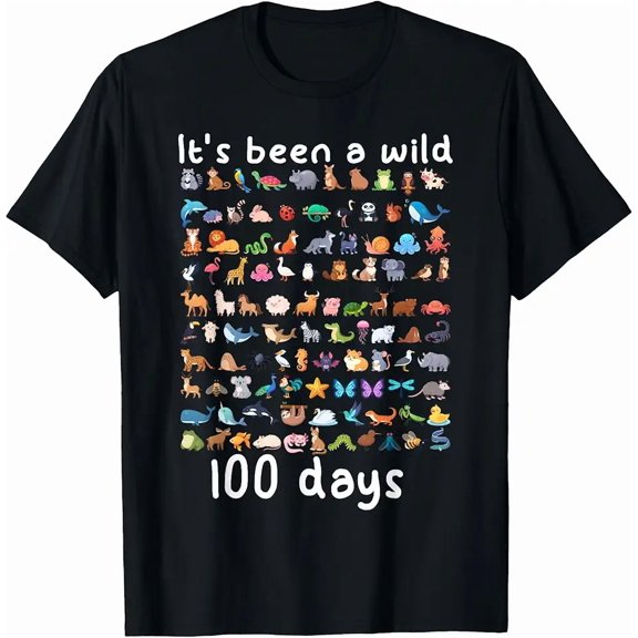 100 Days of School Wild Animal It's Been a Wild 100 Days T-Shirt