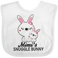 thumbnail image 3 of Inktastic Mimis Snuggle Bunny Easter Girls Baby Bib, 3 of 4