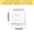 thumbnail image 3 of 2027 Small Standing Desk Calendar, Flip Desktop Monthly Calendar, Compact Desktop Monthly Schedule Organizer, Portable Monthly Planner, Monthly Agenda Calendar, Tabletop Calendar for Home Office, 3 of 5