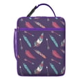 thumbnail image 5 of Boho Lunch Box for Men – Reusable Insulated Small Lunch Bag with Vintage Tribal Geometric Design, Portable Cooler Tote for Work, School, Picnic & Travel, Leakproof & Easy to Clean, 5 of 5