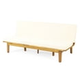 thumbnail image 6 of Convertible Acacia Wood Patio Daybed, Beige Outdoor Bench with Water-Resistant Cushions, 6 of 10