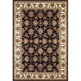 thumbnail image 1 of HomeRoots 353263 2 ft. 3 in. x 3 ft. 3 in. Polypropylene Black & Ivory Area Rug, 1 of 1