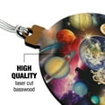 thumbnail image 3 of Solar System Planets Space Earth Saturn Jupiter Mars Wood Christmas Tree Holiday Ornament, 3 of 7