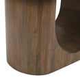 thumbnail image 5 of Jofran Luna 70" Modern Architectural Pedestal Curved Dining Table, 5 of 7