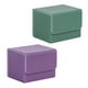 thumbnail image 1 of 2 estuches para baraja de cartas, caja organizadora para cartas de juego violeta y verde, 1 of 9