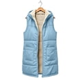 thumbnail image 6 of Women's Long Warm Winter Coat Thickened Fleece Lined Down Jacket | Windproof Waterproof Puffer Outerwear with Removable Hood, 6 of 7