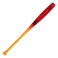 thumbnail image 1 of Beisbolmania Bat Beisbol Torpedo Maple Plus Reforzado 33 Naranja con Rojo, 1 of 3