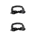 thumbnail image 1 of Minnieouse Diadema elástica elástica antideslizante Casual Yoga Bowknot Hairband Home Sports Sweatband Headwear Moda femenina Negro Negro 2piezas Minnieouse CBP265478, 1 of 6