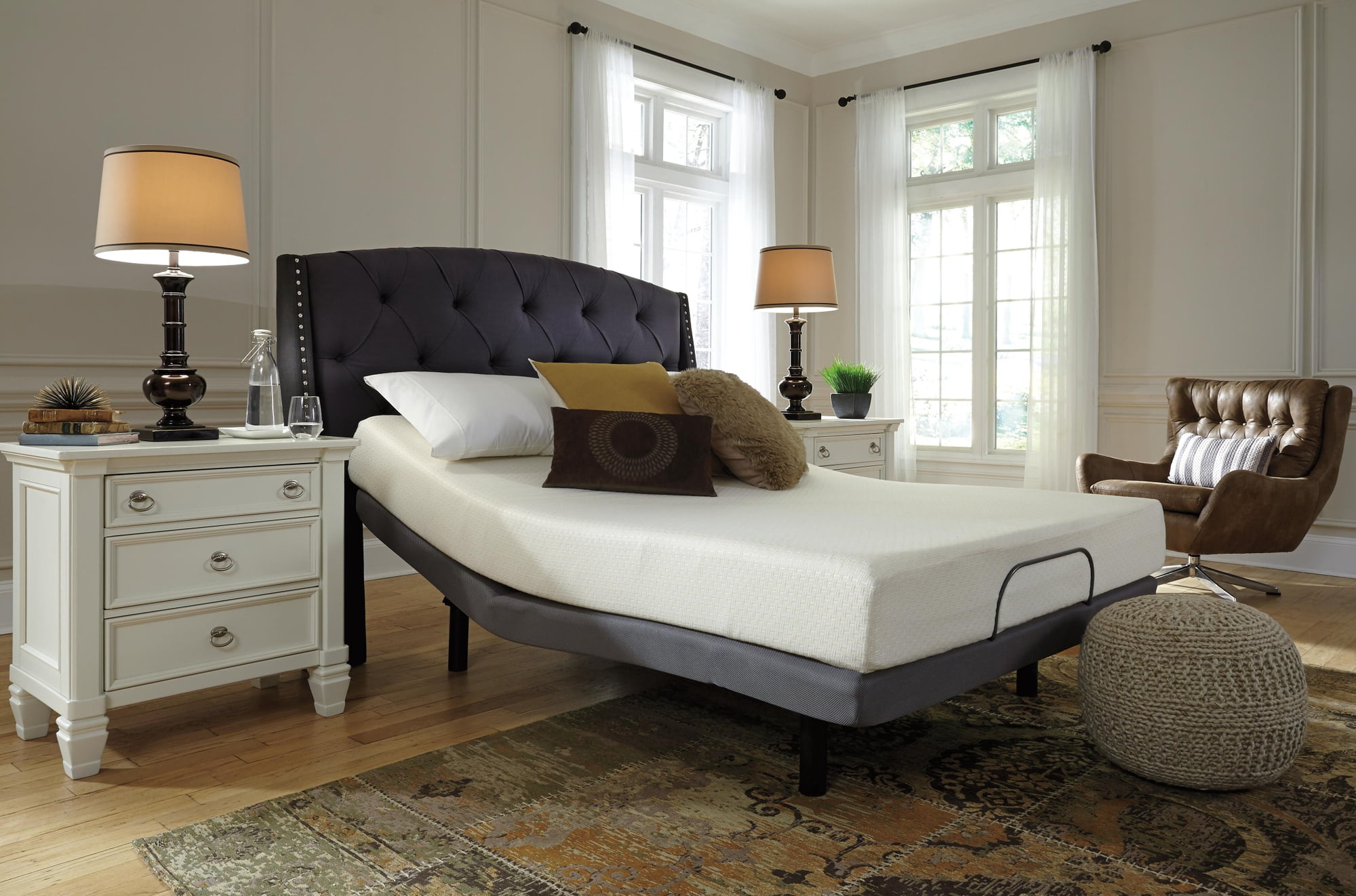 Signature Design by Ashley 8 Inch Chime Medium Firm Memory Foam King Mattress