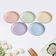 thumbnail image 3 of MasteelfCA 5pcs/set Wheat Straw Plates in Various Color Eco-Friendly Simple Dishes Safe Dinnerware, 3 of 7