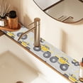 thumbnail image 2 of Yayeee Faucet Mat for Kitchen Sink 30" Diatomite Long Splash Guard Pad, Trucks Pattern, 2 of 7