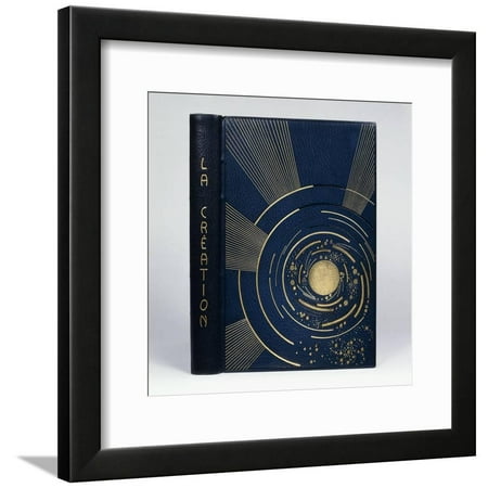 1928 Cover - Book Cover for 'La Creation' by Joseph-Charles Mardrus, 1928 Framed Print Wall Art By Francois-Louis Schmied