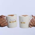 thumbnail image 4 of Set de Tazas para Café de Parejas de 500ml LuckyLy, Modelo TQM blanco 500ml, 4 of 6