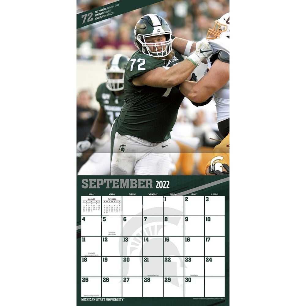 Michigan State Spartans 2023 Wall Calendar - Walmart.com