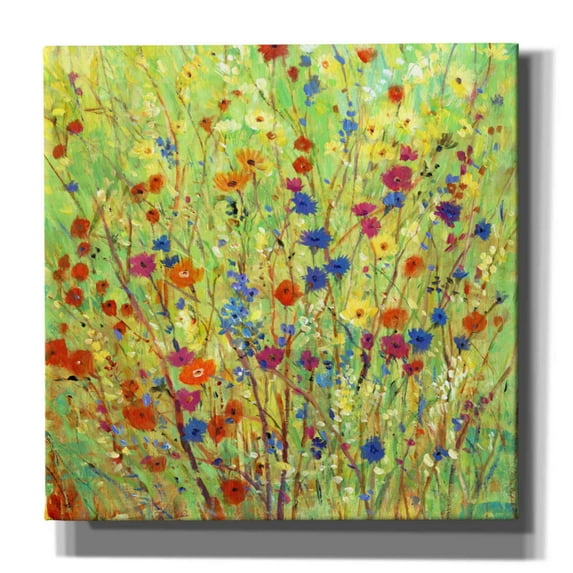 Epic Graffiti 'Wildflower Patch II' by Tim O'Toole, Canvas Wall Art, 37"x37"