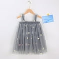 thumbnail image 3 of LYHaoo Toddler Girls Sleeveless Holiday Party Festival Floral Dress Dance Party Dresses Clothes，Vintage Girls Dress Sizes 12-18 Months Gray, 3 of 5