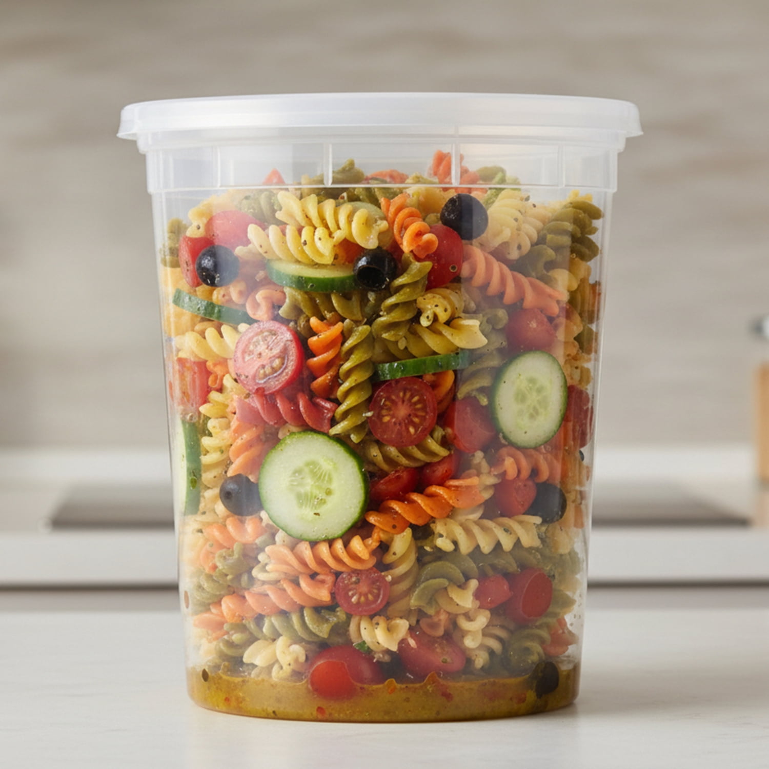 (3 pack) Mainstays 40 Piece 32oz Plastic Deli Container, Ideal Use for Meal Prep and Batch Cooking