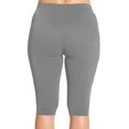 thumbnail image 4 of LoTiSee Women High Waist Knee Length Stretch Capri Leggings, Premium Cotton Skin-friendly Comfortable Casual Cropped Long Tights For Daily Sports, 4 of 5
