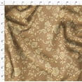 thumbnail image 4 of Soimoi Cotton Satin Spandex Brown Fabric By the Yard - 54 Inch Wide - Floral Pattern Fabric - Botanical and Elegant Designs for Various Uses Printed Fabric, 4 of 6